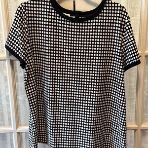 Anne Klein Polka Dot Blouse